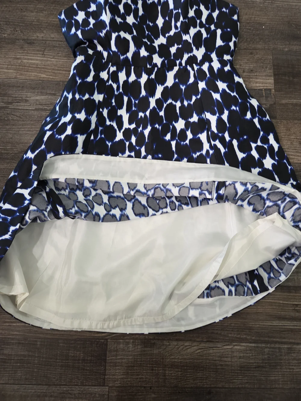 kate spadea Blue Spot-Print Sleeveless Dress